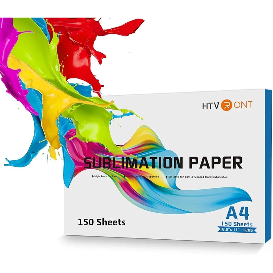 

Sublimation Paper 8.5 x 11 inches 150 Sheets Sublimation Paper Compatible with Inkjet Printer 120gsm