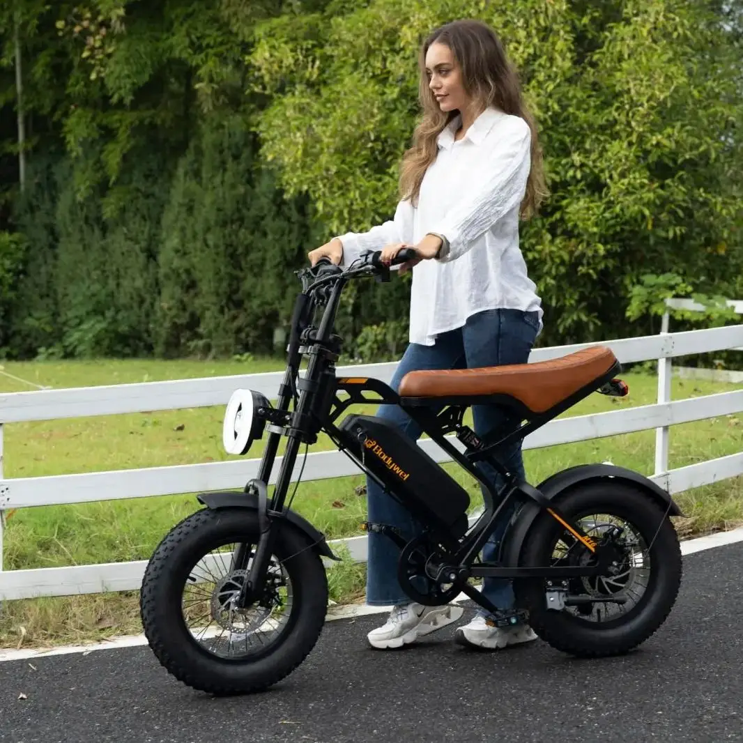 

1500W Peak Electric Bike for Adults 48V 15.6AH off road E-Bike 31 MPH Electric Bicycle 16x4" Fat Tire Mountain Bike Bodywel M16