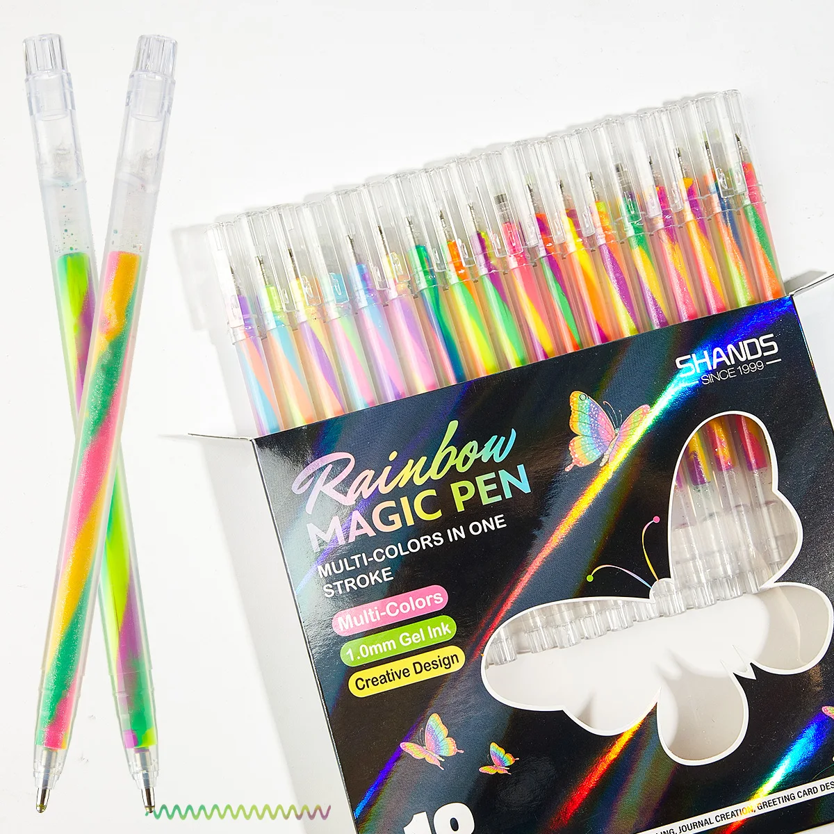 مجموعة أقلام جل نيون مكونة من 18 لونًا، حبر لامع 1.2 مم، كتابة سلسة، أقلام نابضة بالحياة للحرف اليدوية، سجل القصاصات، المجلات، هدية فنية للمدرسة
