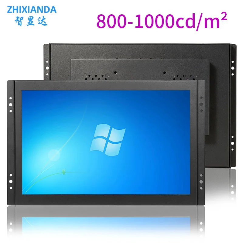 Outdoor High Brightness 1000NIT12.1 Inch 1280*800 FHD TFT VESA/Wall Mount Open Frame Industrial Touch Screen Monitor Speaker