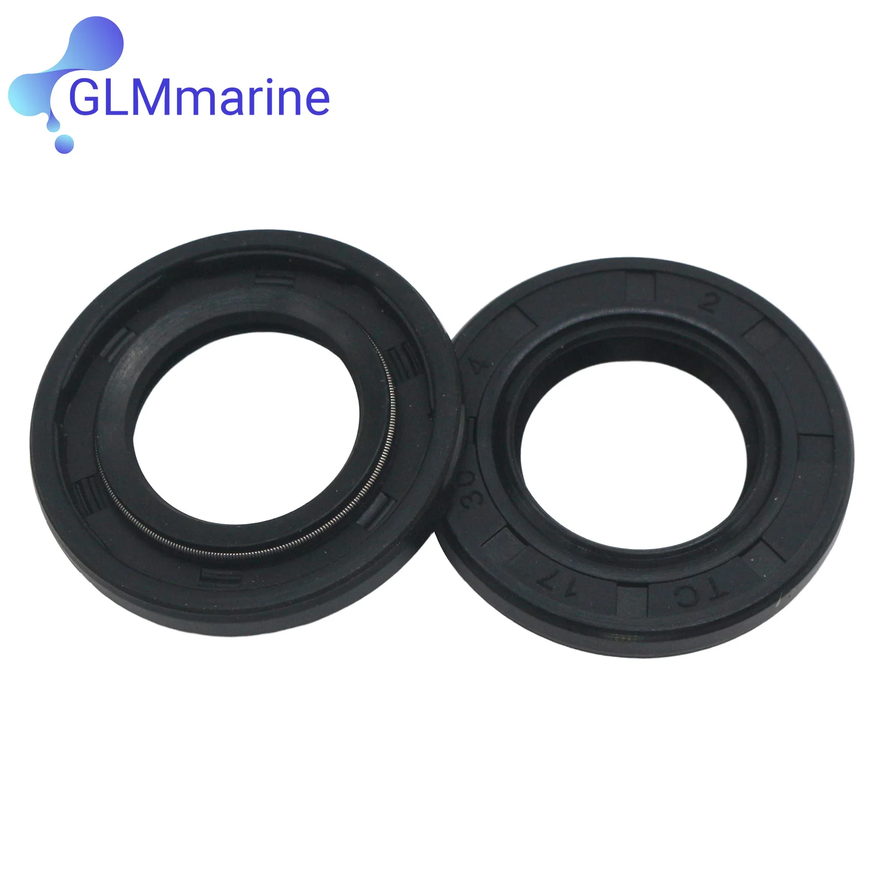 2 Pcs Lower Gearcase Pump Base Oil Seal Fits for Johnson Evinrude Suzuki 20 25 30 HP Outboard  Motors 5031891 9282-17006