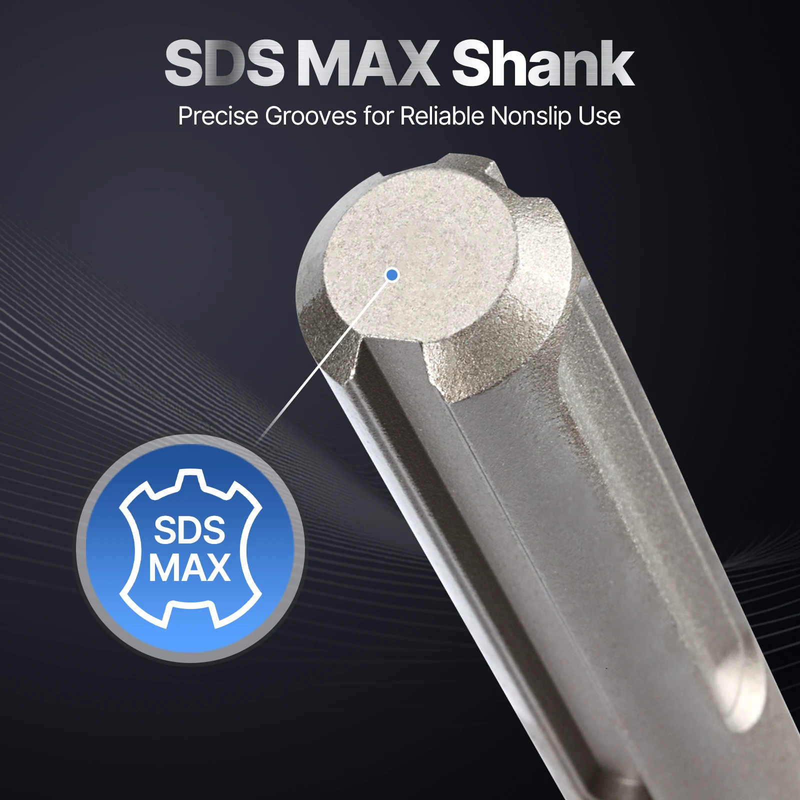 SDS MAX 35-80mm Hartmetall-Lochsäge Elektrischer Hohlkernbohrer Schaft 500mm Zement Stein Beton Wand Klimaanlage – Detail 2