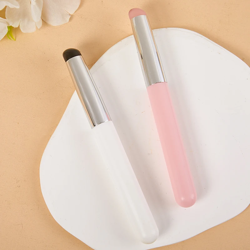 Nail Art Silicone Applicator Stick Chrome Pigment Dust Applying Gradient Shading Pen Easy-Daub Powder Silicone Nail Brush Tool