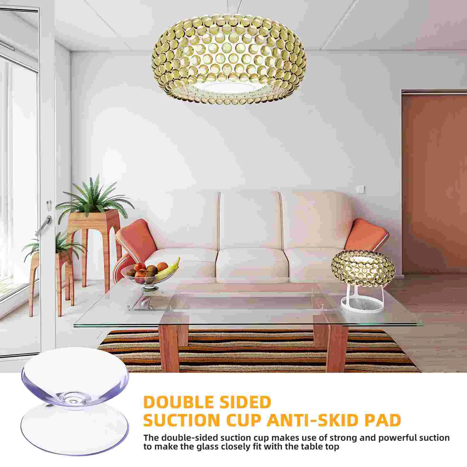 Transparent Suckers Mini Suction Cups Nonslip Pads for Glass Table Tops Heavy Duty Clothes Rack