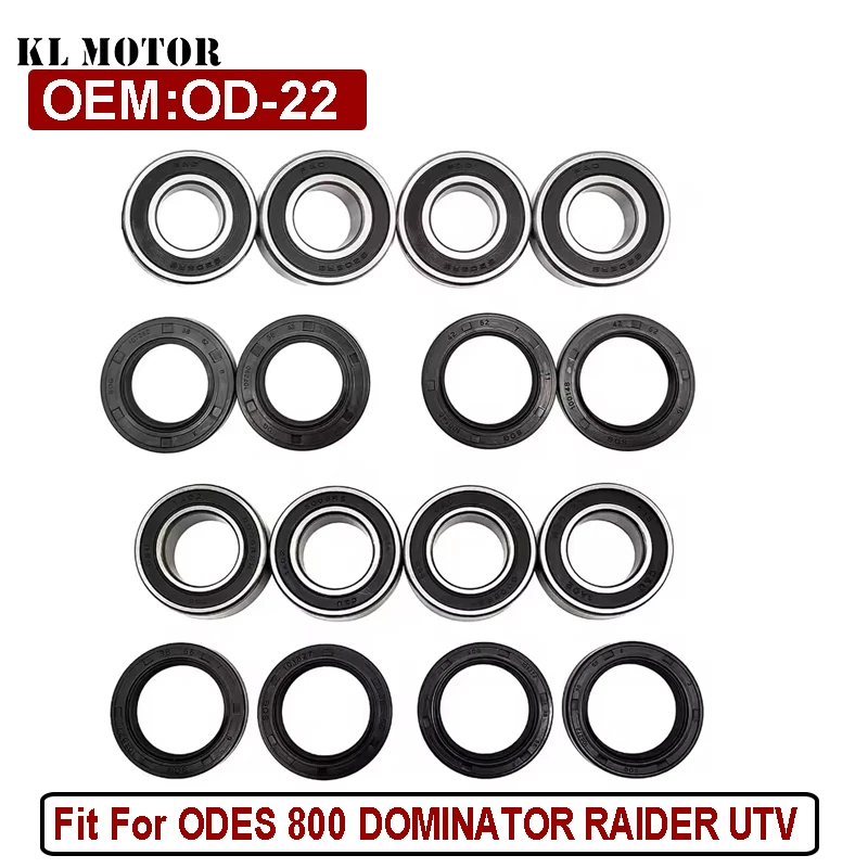 NEW ALL 4 FOUR WHEEL AXLE HUB BEARING SEAL KIT For ODES 800 DOMINATOR RAIDER UTV