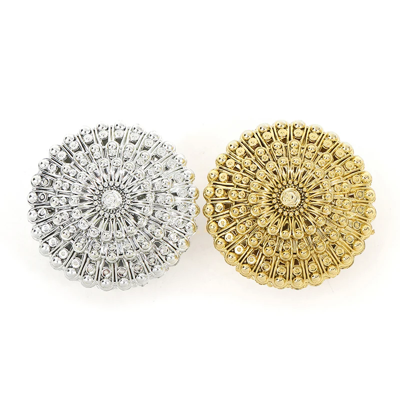 1PC Mini Plastic Hollow Gold Foil Cake Candy Box Wedding Favor Marriage Baby Shower Gift Treat Box Party Event Supply