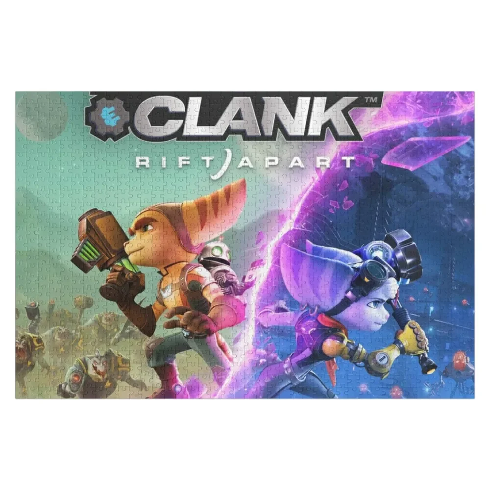 

Пазл с изображением Рэтчета и Кланка, персонализированный фото-пазл, деревянный пазл с фото животных, индивидуальный подарок