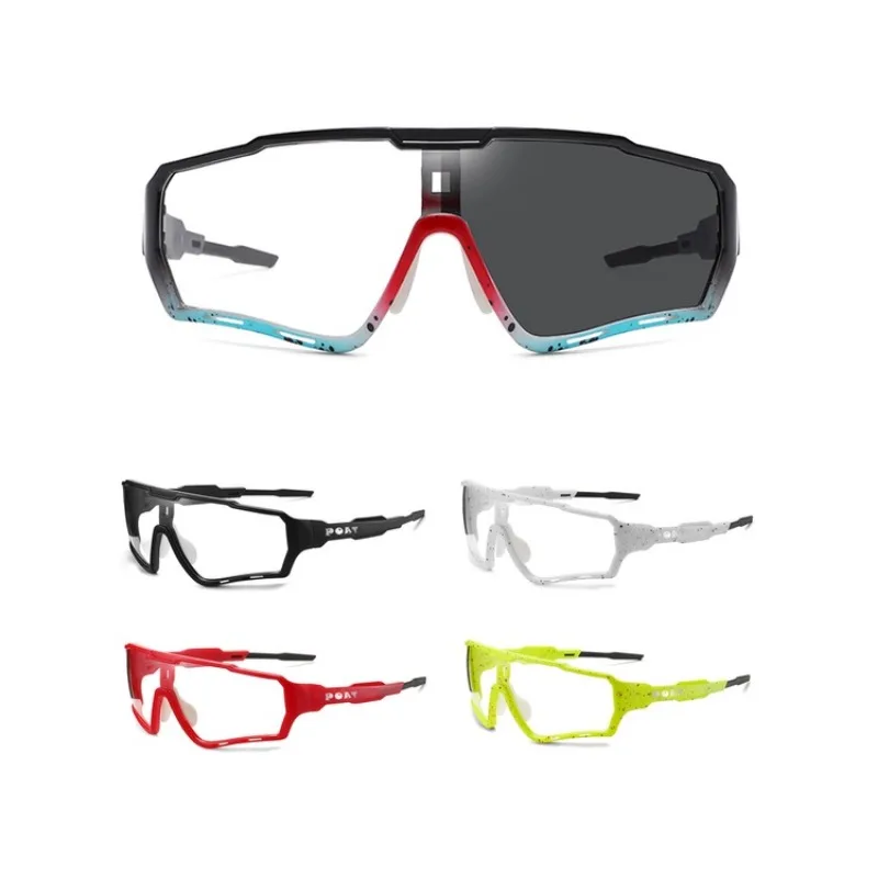 Neue Stil Photochrome Sonnenbrille SportsMen Frauen Mtb Fahrrad Brillen Radfahren Gläser