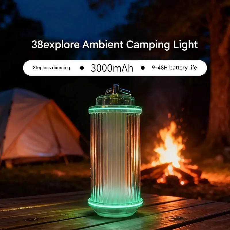 

Портативный мини-фонарь A92P, 3000 мАч, USB-перезаряжаемый, для кемпинга, 38 светодиодов, для палатки, уличный аварийный светильник для походов