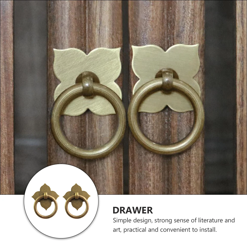 

2 Pcs Clover Handles Door Knobs Furniture Handles Cabinet Pulls Drawer Knobs Wardrobe Accessories Durable