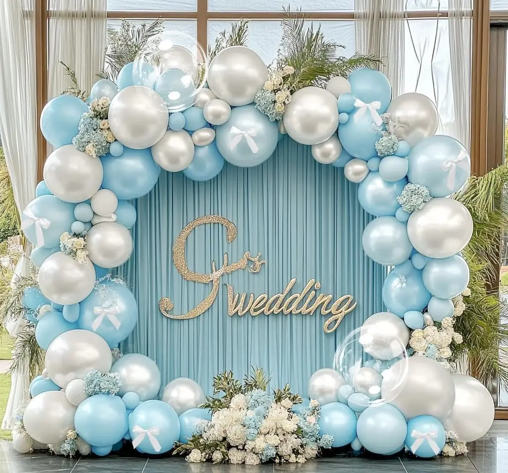 Blue White Balloon …