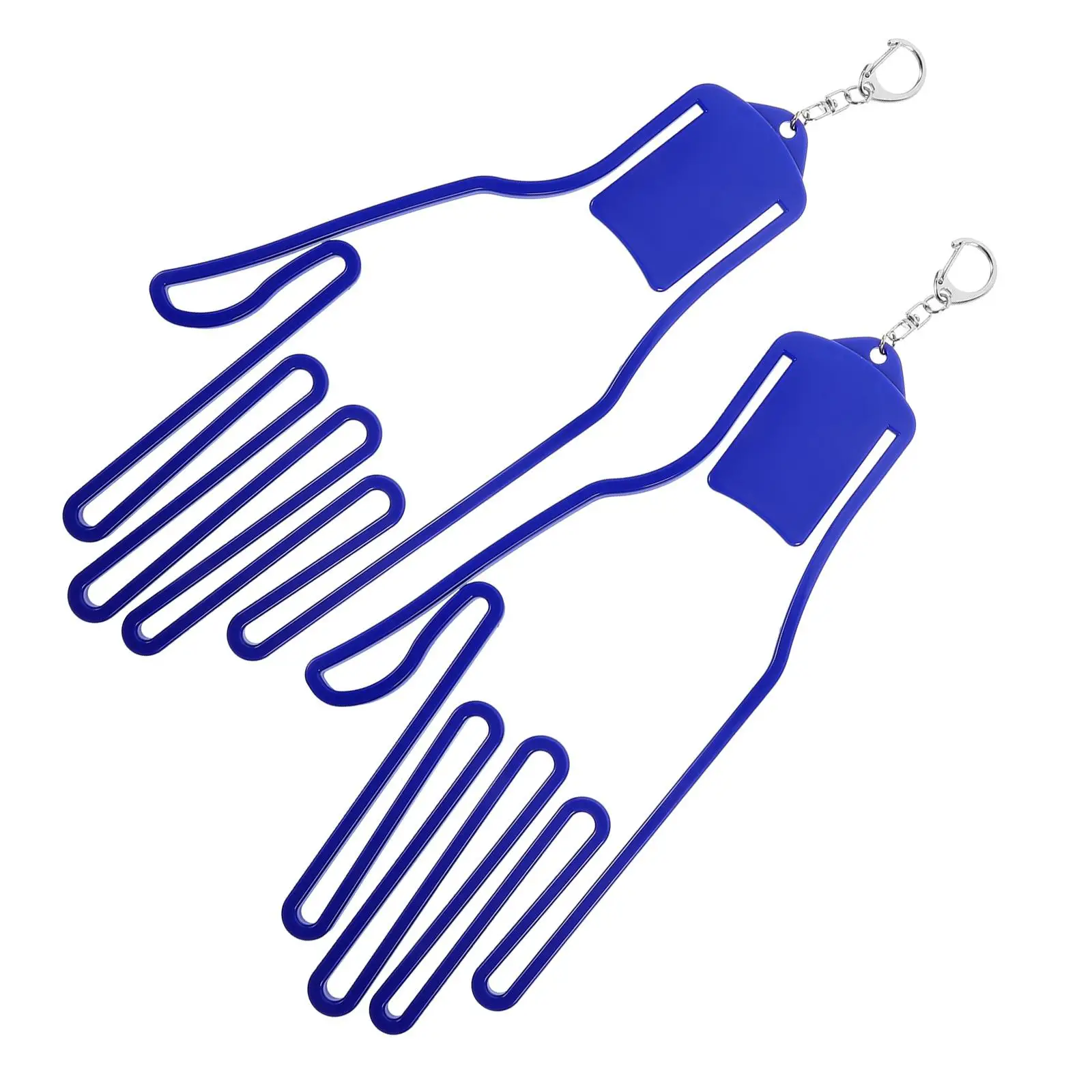 

2 Pcs Golf Glove Holder Drying Racks Support Frames Hanging Design Sports Gloves Blue Practical