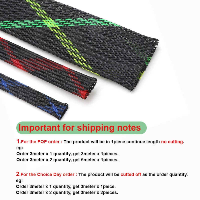 1-50m Cable Sleeve 2 4 6 8 10 12 14 16 20 25 30 40mm High Density PET Braided Insulated Expandable Sheath DIY Protect Wire Wrap