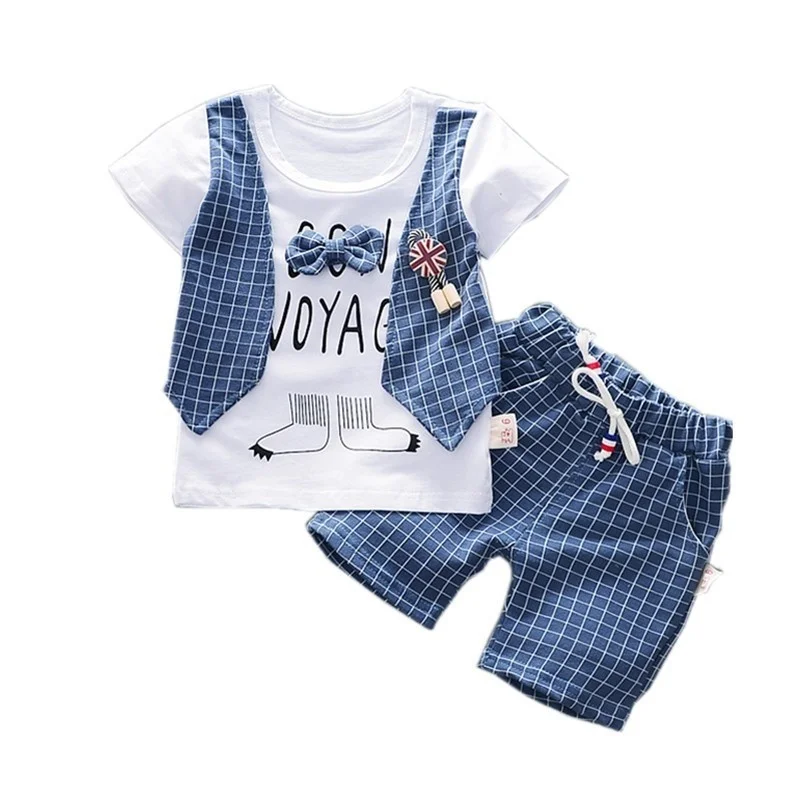 New Summer Baby Girl Clothes Children Boys Fashion T-Shirt Shorts 2Pcs/Set Toddler Casual Costume Infant Outfits Kids Tracksuits