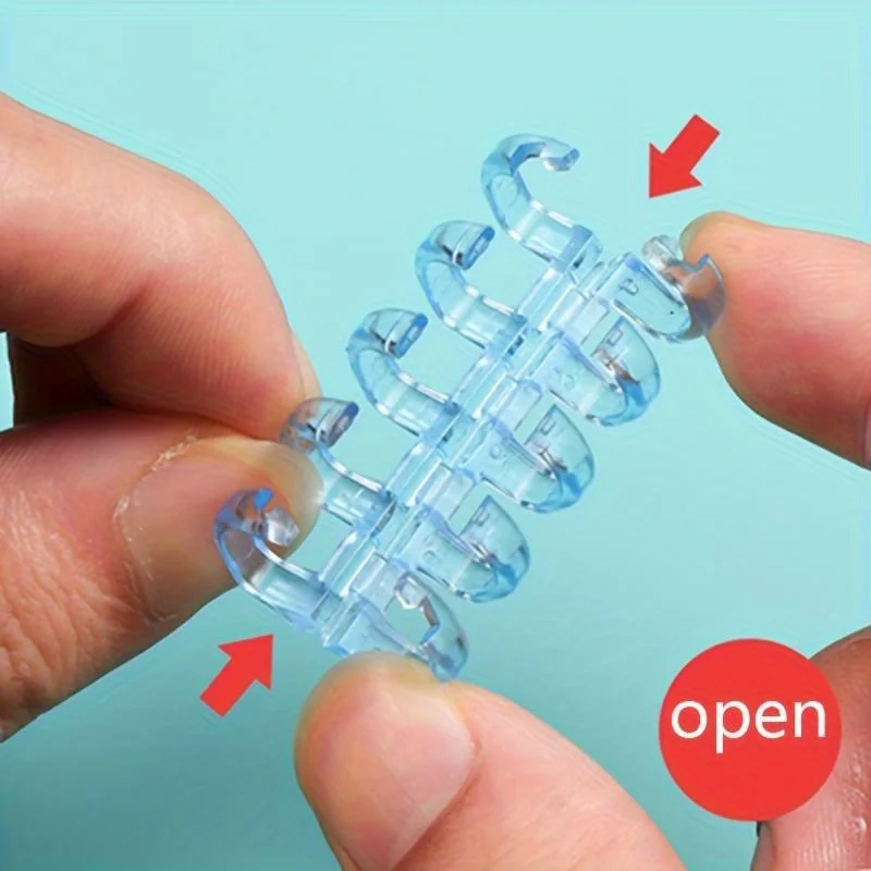 5 عبوات من حلقات الملاحظات الشفافة المصنوعة من البولي بروبيلين ذات الأوراق السائبة - سعة ما يصل إلى 100 ورقة لمحبي الكتب وتنظيم المستندات والاستخدام المكتبي