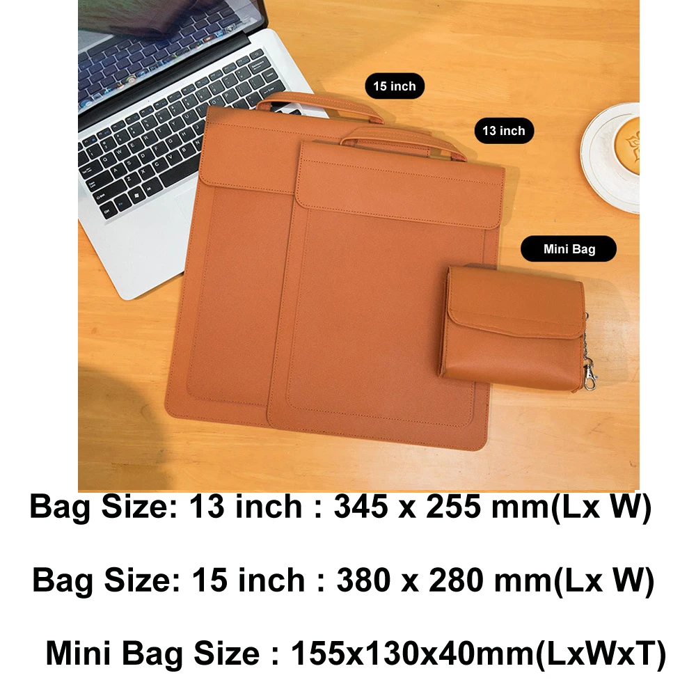 Funda Notebook 14 Pulgadas Bag Case Laptop PU Waterproof Cover Pouch For Lenovo Legion Go 15.6 Xiaomi 13 Surface Pro 4 5 6 7