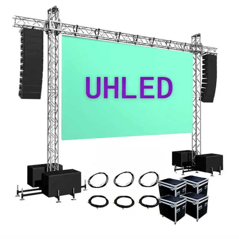 P4.81Concert تأجير خارجي لخلفية المسرح شاشة LED للإعلان شاشة LED كبيرة جدار فيديو LED مقاوم للماء