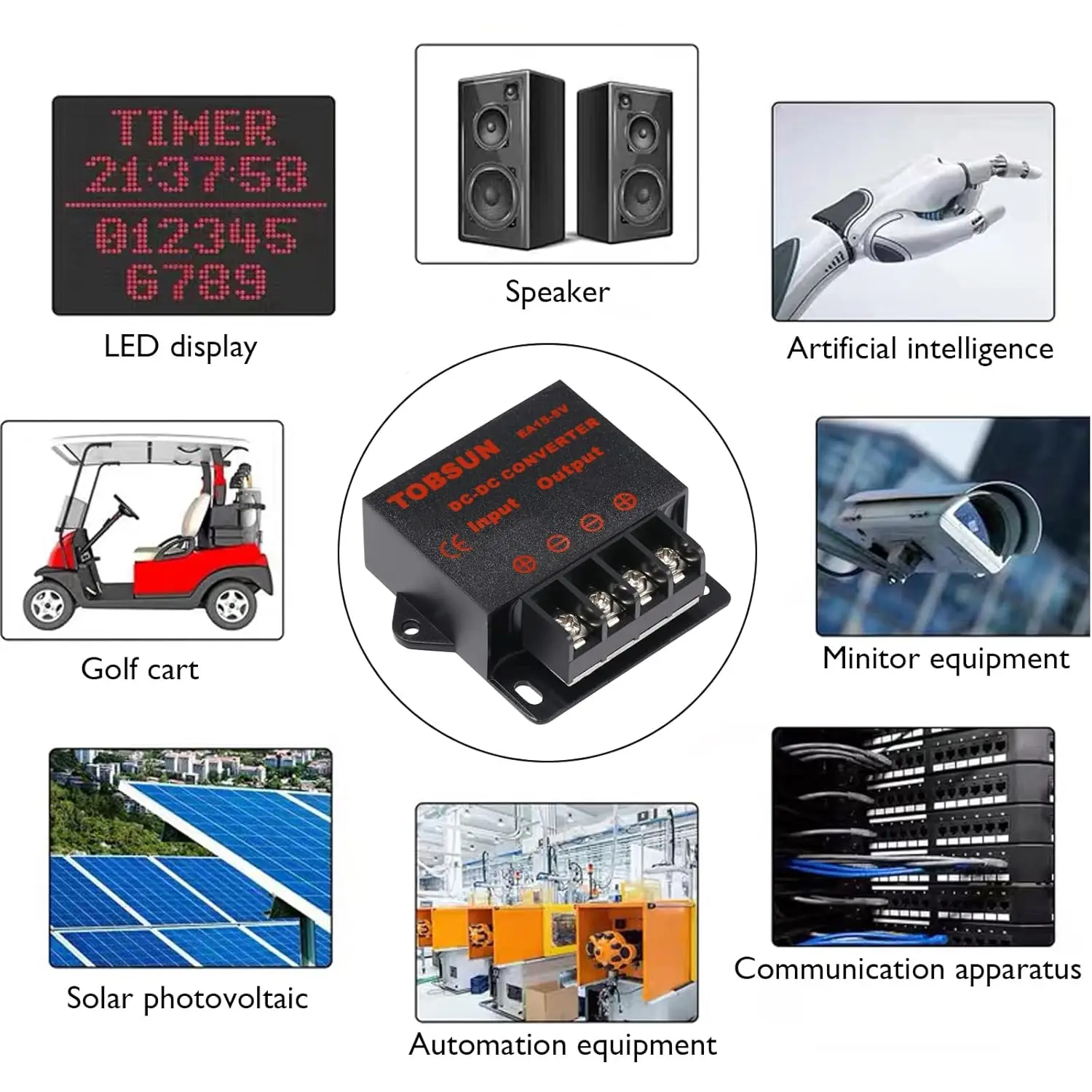 تيار مستمر 12 فولت/24 فولت إلى 5 فولت 3/5/1015A محول تنحى-منظم الجهد محول فرق الجهد محول التيار الكهربائي #6