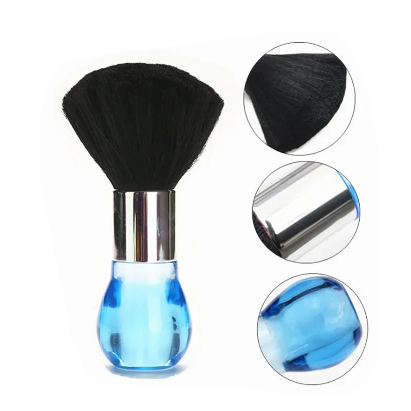 Round Handle Barber Special Brush Hairdressing Soft Brush Children Sweep Hair Cleaning Brush Broken Hair Brushes Wholesale