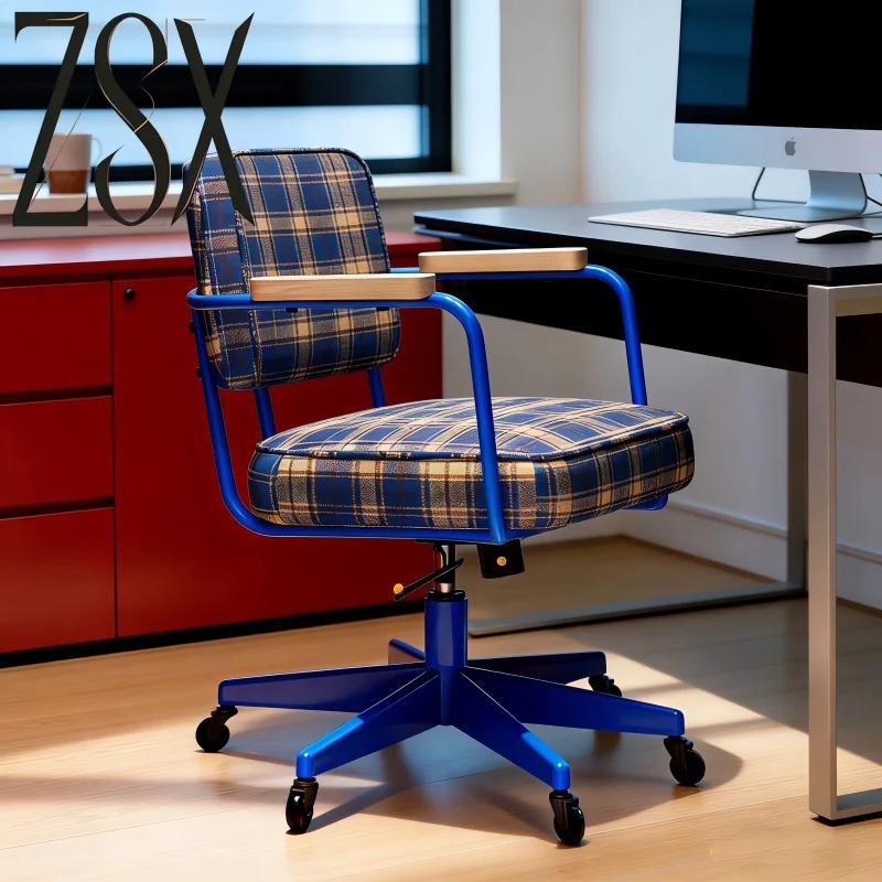 Silla de oficina giratoria de cuero, silla ergonómica de respaldo alto para dormitorio, silla de oficina móvil, silla de juego, muebles de salón.
