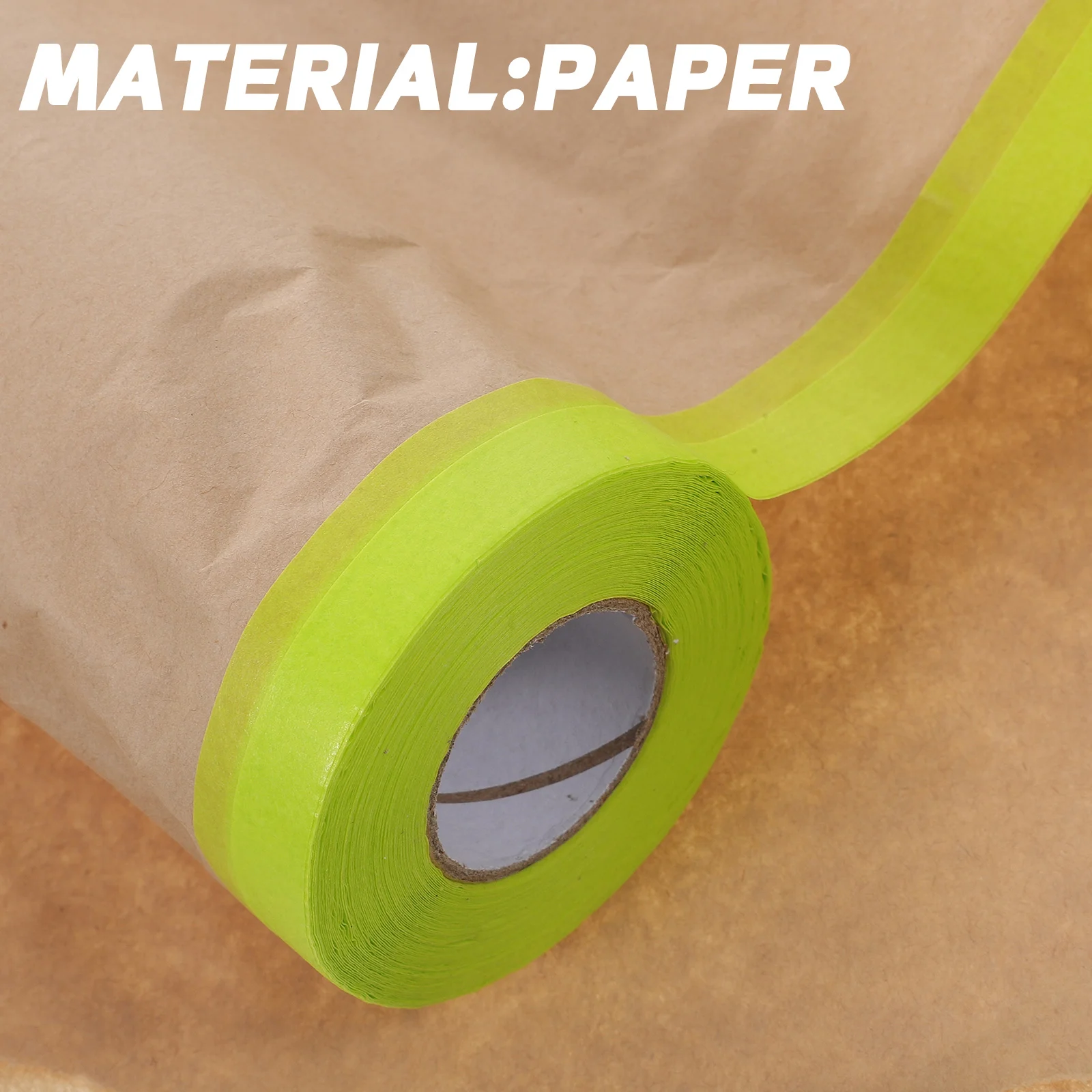 3 Rolls Paint Masking Tape Film Black Carpet Paper Floor Protection Furniture Covering