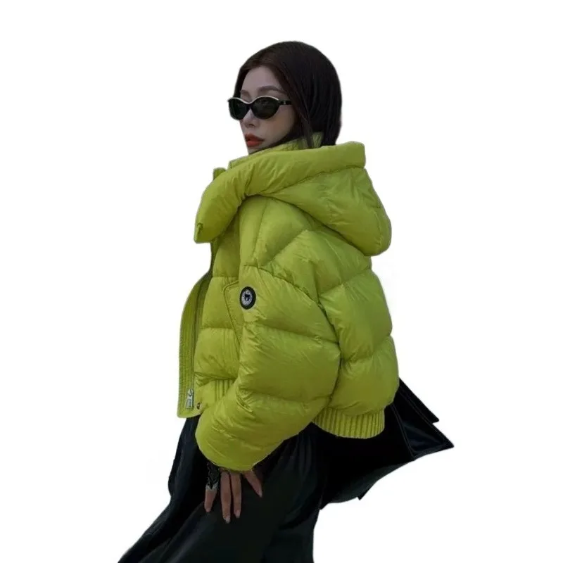 This Year Bright Colors Are Popular Small Short Cotton Clothes High-end Foreign-style Warm Jacket in Winter Are Exquisite Simple