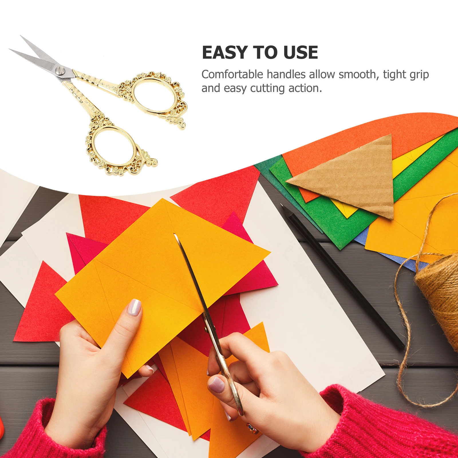 الفولاذ المقاوم للصدأ مقص التطريز للخياطة قطّاعة سن اللولب الدقة تلميح المتقلب Diy بها بنفسك أداة التطريز مقص للحرف اليدوية #4