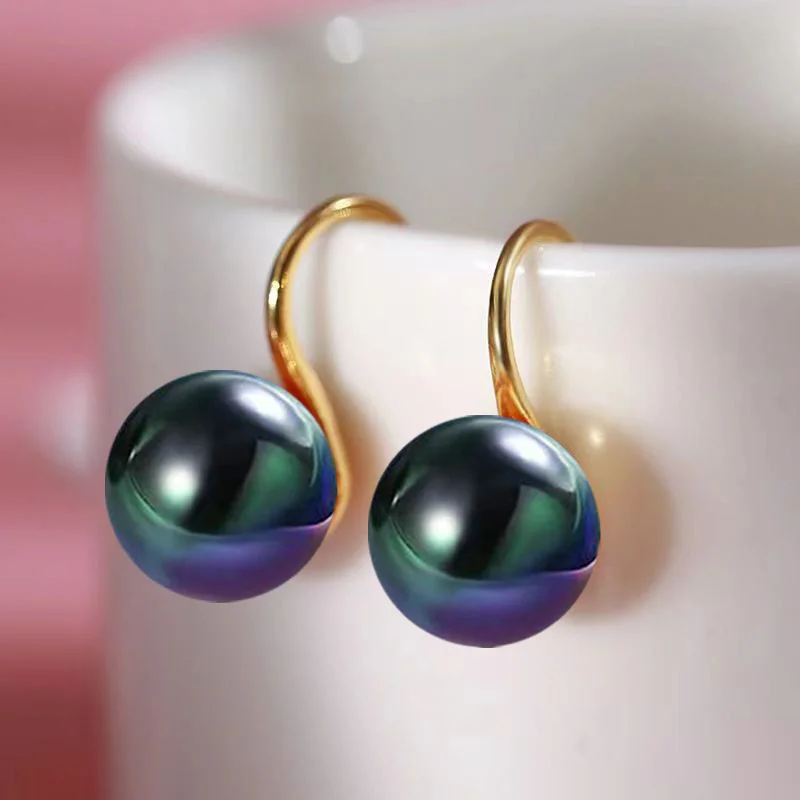 Senlissi- Retro Palace Ohrstecker aus 925er Sterlingsilber für Damen, 12 mm, natürliche Hotan-Jade-Ohrringe, 18-Karat-Ohrringe, feiner Perlenschmuck, Geschenke – Detail 6