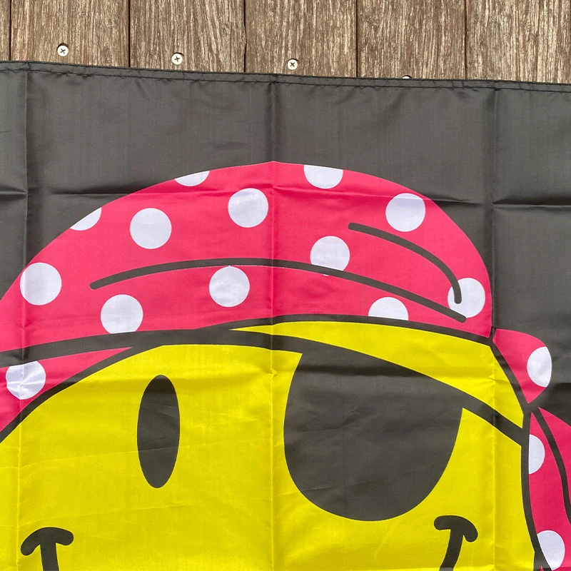 xvggdg  90x150cm  Have a Nice Day Matey Smiley Face Flag Banner For Decoration  with Brass Grommets  banner