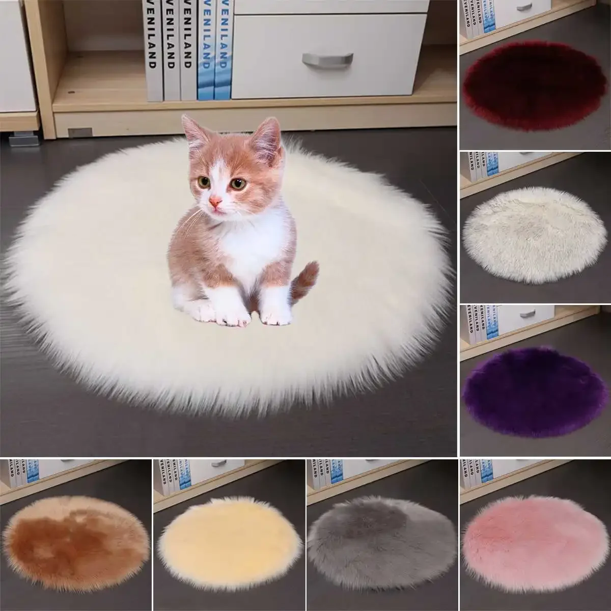 40cm Good Cat Dog Bed Body Winter Warmer Carpet Pet Plush Electric Blanket Heated Seat Animals Bed Heater Mat Heating Pad