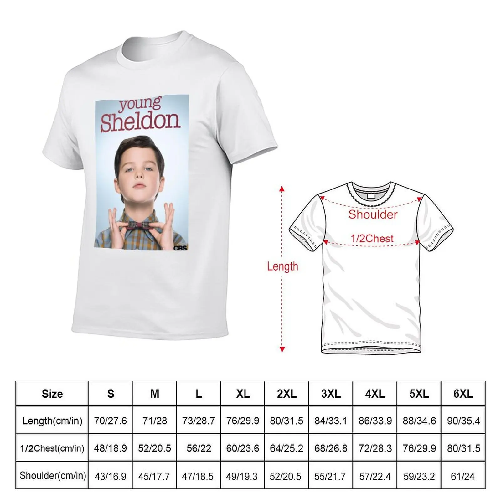 Young Sheldon T-Shirt man t shirts for men casual t shirt man designer T-Shirt