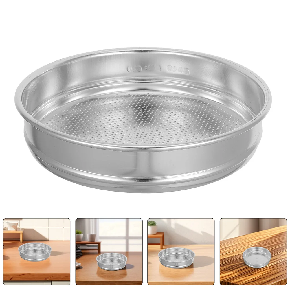 

Round Metal Garden Sifter Sample Sieve Manual Soil Sifter Pan for Gardening Compost Gravel Screening Soil Screening Outdoor