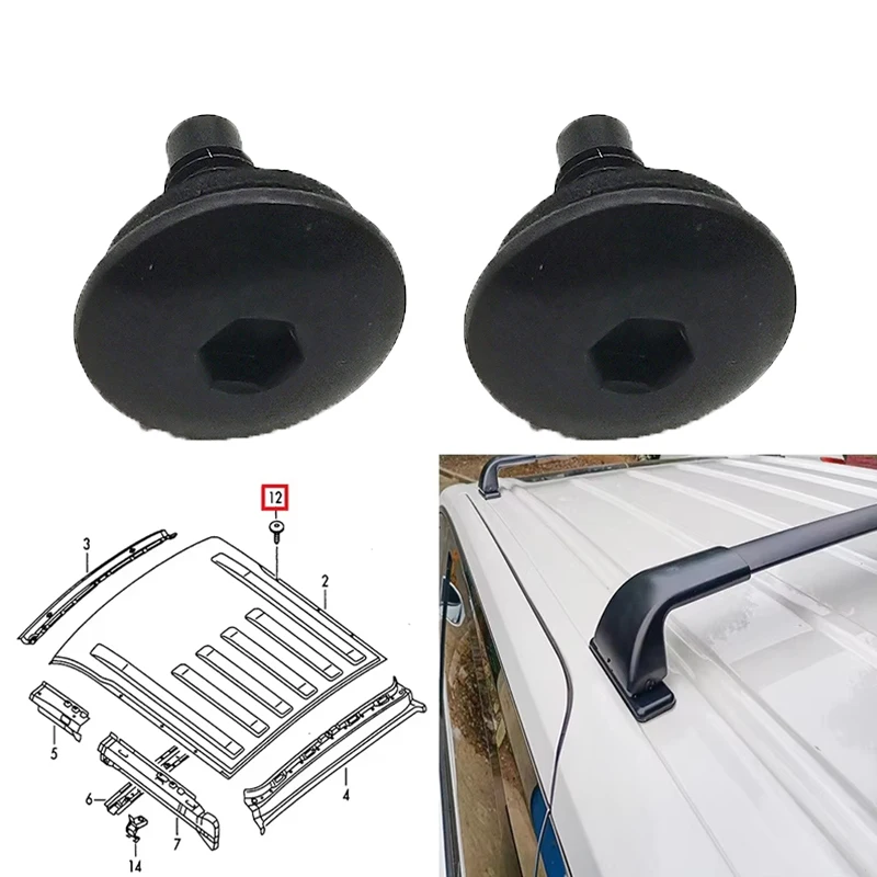 2PCS Positioning Bolts For Roof Luggage Rack Holes WHT006148 For Audi A4 AS A5 Q5 R8 RS4 RS5