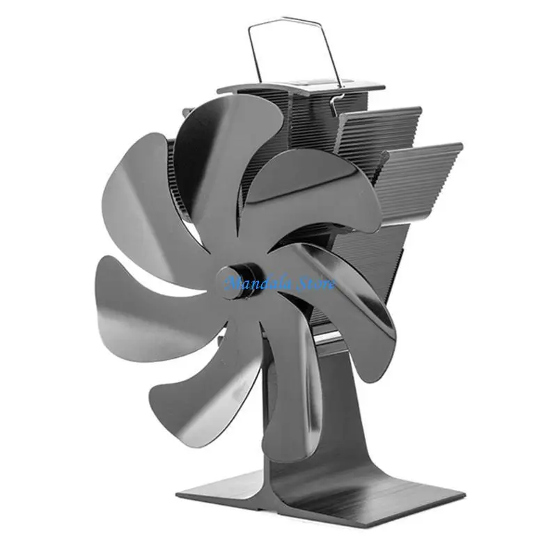 

U2JC Stove Fan Heat Powered Stove Fireplace Fan Efficient Heat Distribution Disperses Warm Air Through House Saving