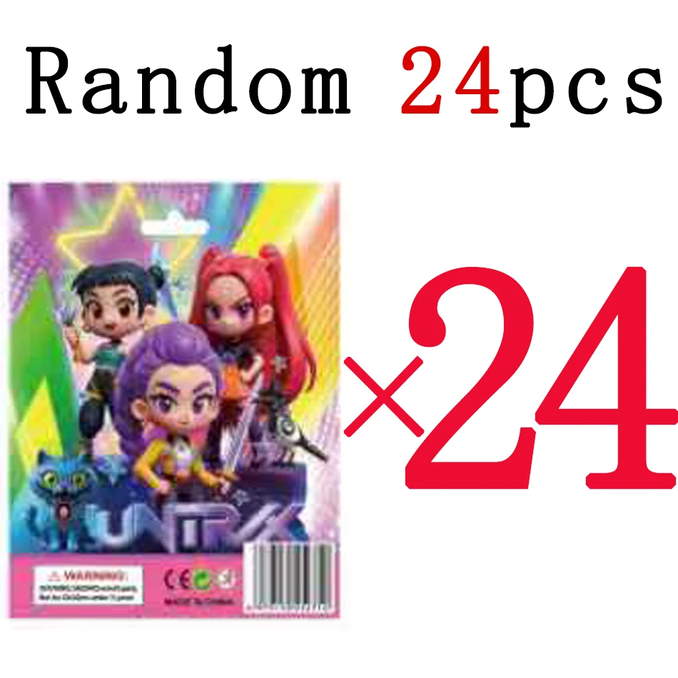 1-24 Uds Anime kpop cazadores de demonios figura k-pop cazadores de demonios rumi mira zoey estatua de tigre juguete decoración de mesa adornos regalos