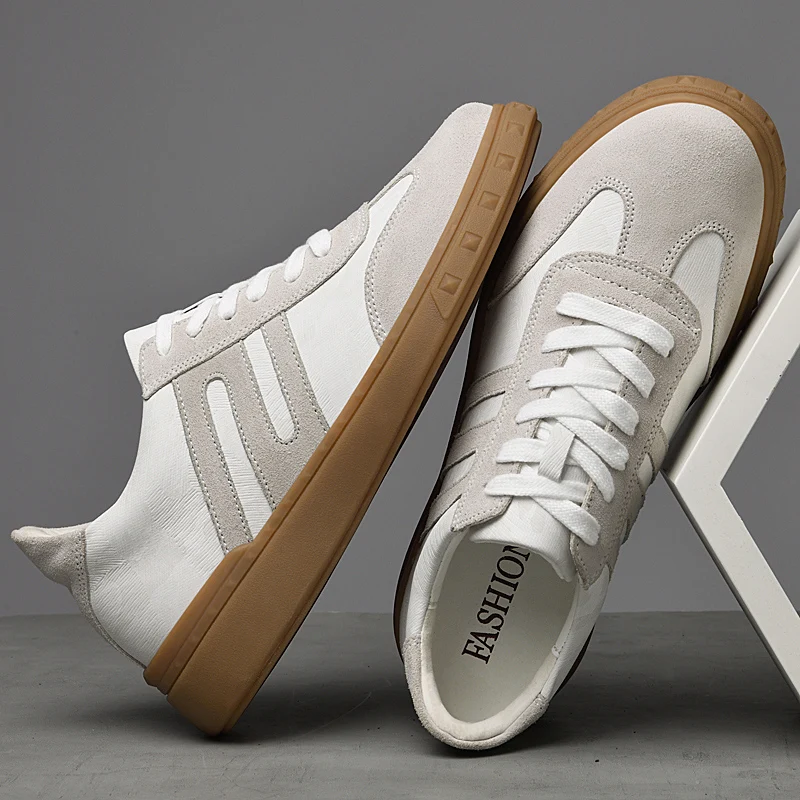 Freizeit-Sneaker aus Wildleder für Herren zum Spazierengehen, Autofahren und Skaten im Freien_voghion.com