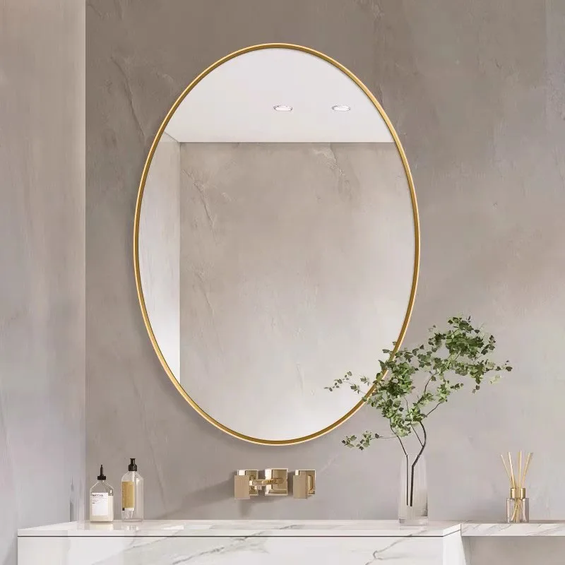 

Makeup Wall Bathroom Mirror Shaving Modern Aesthetic Fogless Bathroom Mirror Vanity Shower Espejo Pared Home Accessories