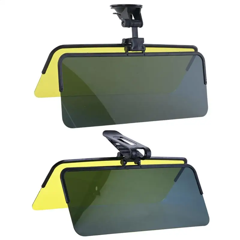 Universal HD Car Sun Visor Extensions AntiDazzle Anti-UV Polarized Sunshade Plate Clear Vision 2in1 Day Night Sun Visor Mirror