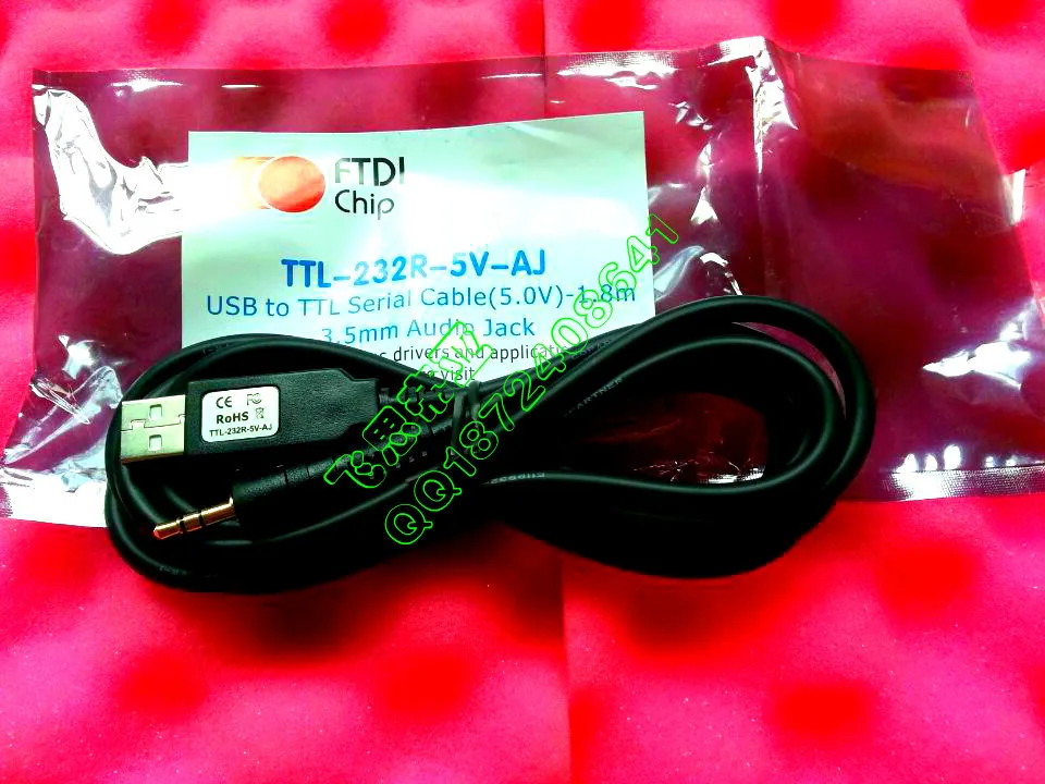 

FTDI TTL-232R-5V-AJ USB to Serial Cable Assembly USB Cables / IEEE 1394 Cables USB Embedded Serial Conv 5V Wire End