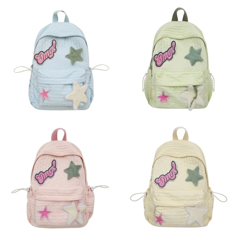 Multiple Pocket School Bag for Girls Laptop Backpack Casual Daypack Rucksack