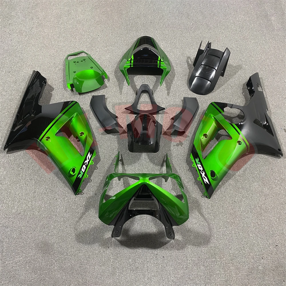 Motorcycle Fairing Kit Fit For ZX-6R ZX6R ZX600 636 2003 2004 Bodywork Set High Quality Abs Injection Pearl Green Bright Black