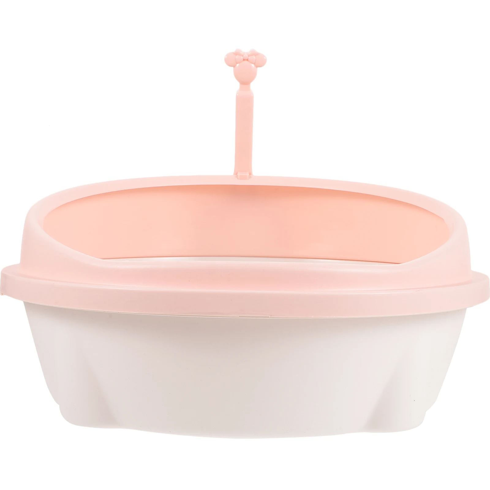 

1 set 1 Set Cat Litter Box Household Kitten Semi Enclosed Portable Anti Splash Large Capacity Pet Toilet Shovel Included Spill