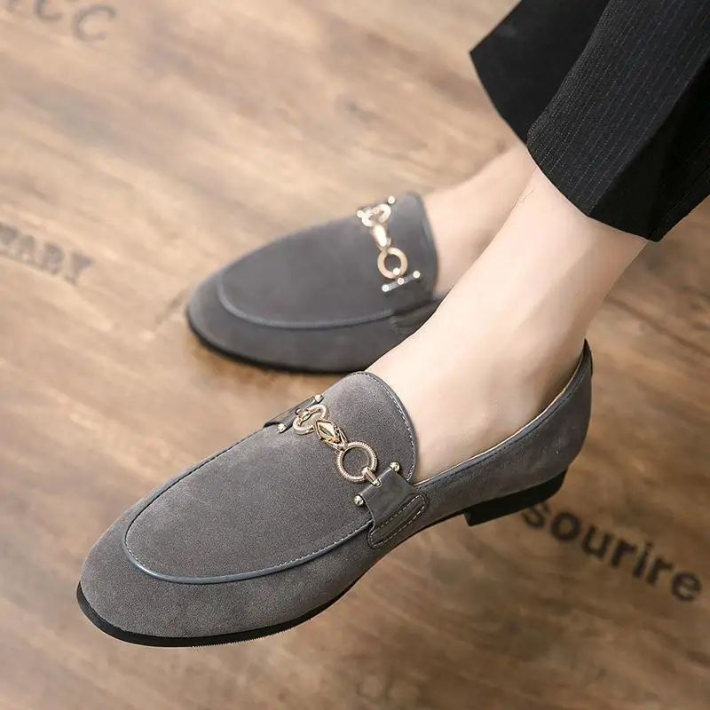 Mocasines Derby de cuero genuino para hombre, zapatos de vestir elegantes con plataforma, aumento de altura