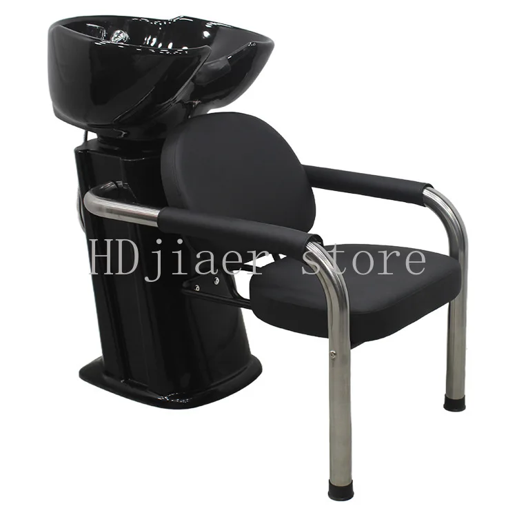 

Shampoo bed semi-reclining barber shop hair salon hair shampoo bed special semi-reclining flush bed hair salon leather material