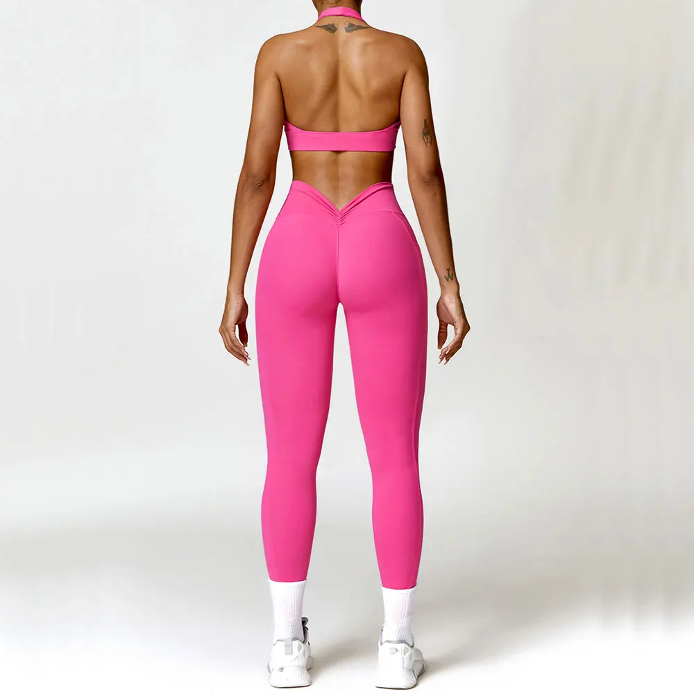 Yoga Clothing Sets Athletic Wear Women Sportswear High Waist Leggings Sports Bra Seamless Gym Tracksuit Fitness Workout Outfits