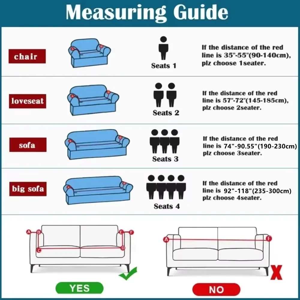 Printed Elastic Sofa Cover for Living Room All Inclusive Dust-proof Anti-skid Universal Couch Covers 1/2/3/4 Seats Slip Covers