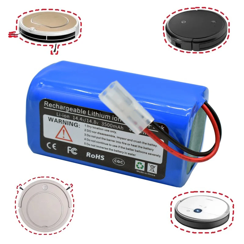 Original 14,8 V 3500 mAh RS-RT 900866   Batería de iones de litio para Robot aspirador Rowenta Tefal Explorer Serie 20 40 60