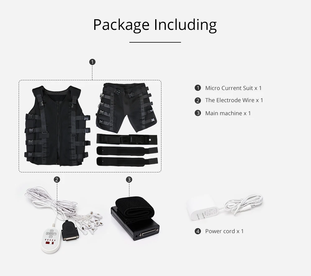 Full Body EMS Suit Muscle Building EMS Pads Conductive Garment Body Ems Slim Suite Home Use