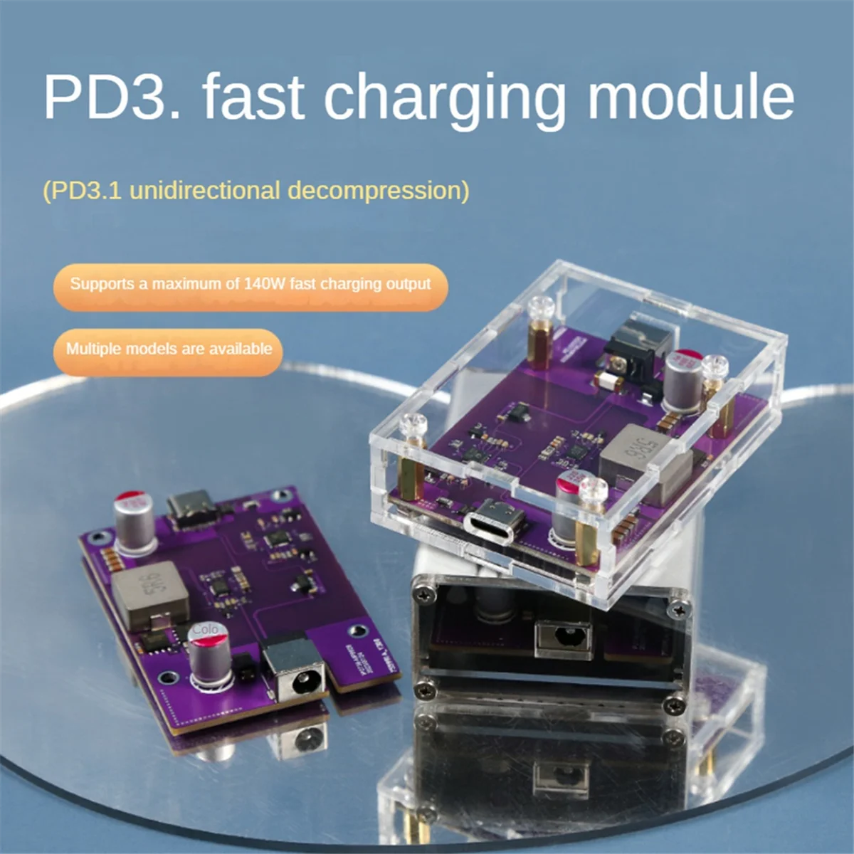 Modul pengisian daya Cepat 140W modul konversi pdke PD3.1 modul Step-Down Input tipe-c Output IP2736 28-32v, C