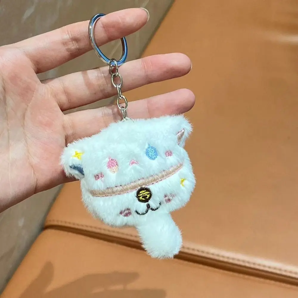 Key Buckle Rabbit Plush Keychain Korean Style Backpack Charms Cartoon Cat Plush Pendant Cartoon Cute Cat Plush Keyring Women